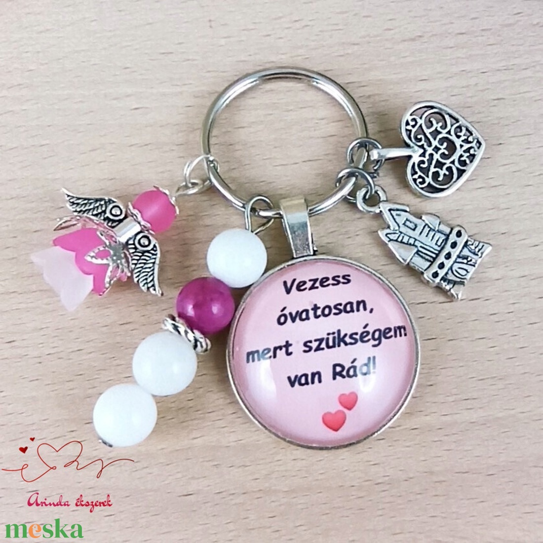 Vezess óvatosan, mert szükségem van Rád! autós kulcstartó � ajándék sofőröknek - táska & tok - kulcstartó & táskadísz - kulcstartó - Meska.hu