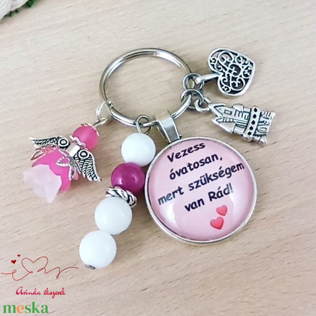 Vezess óvatosan, mert szükségem van Rád! autós kulcstartó � ajándék sofőröknek - táska & tok - kulcstartó & táskadísz - kulcstartó - Meska.hu