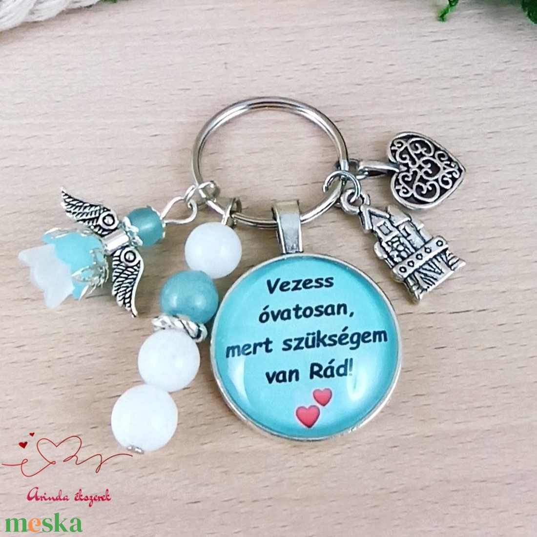 Vezess óvatosan, mert szükségem van Rád! autós kulcstartó � ajándék sofőröknek - táska & tok - kulcstartó & táskadísz - kulcstartó - Meska.hu