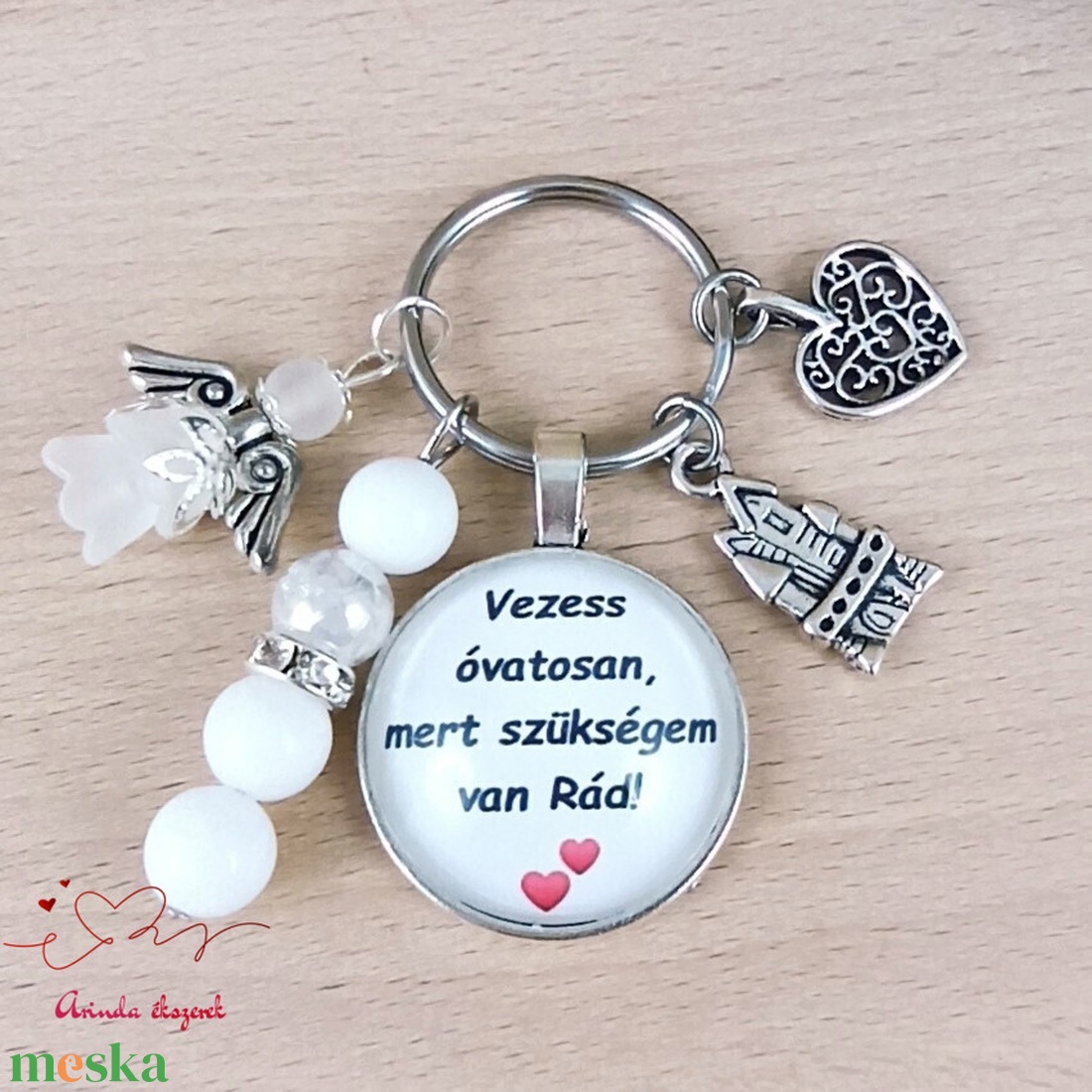 Vezess óvatosan, mert szükségem van Rád! autós kulcstartó � ajándék sofőröknek - táska & tok - kulcstartó & táskadísz - kulcstartó - Meska.hu