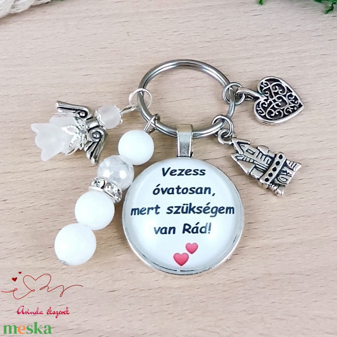 Vezess óvatosan, mert szükségem van Rád! autós kulcstartó � ajándék sofőröknek - táska & tok - kulcstartó & táskadísz - kulcstartó - Meska.hu