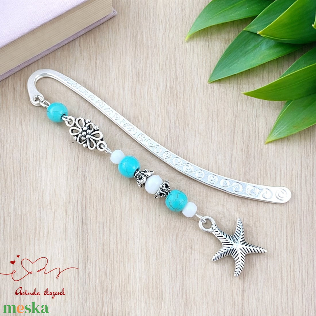 Tengeri csillag könyvjelző � nyugalmat idéző, kézzel készült ajándék - könyv & zene - könyvjelző - Meska.hu