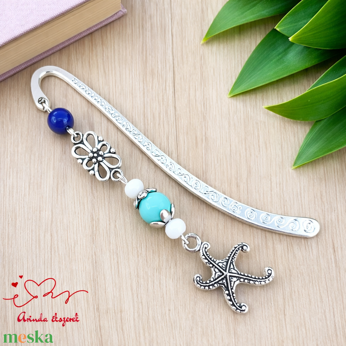 Tengeri csillag könyvjelző � nyugalmat idéző, kézzel készült ajándék - könyv & zene - könyvjelző - Meska.hu