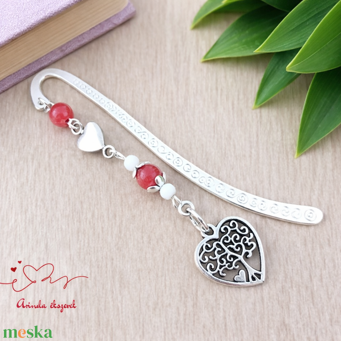 Szív életfa könyvjelző � Anyák napi szeretetjel - könyv & zene - könyvjelző - Meska.hu