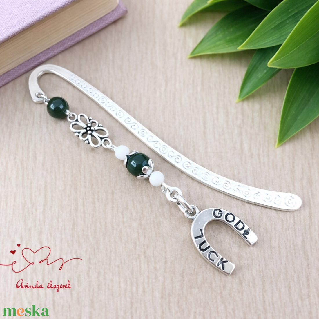 Good Luck patkós könyvjelző � szerencsét hozó újévi ajándék - könyv & zene - könyvjelző - Meska.hu