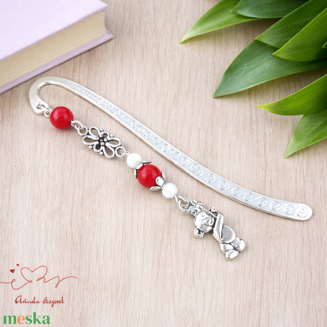 Piros maci könyvjelző � óvónőnek és dadusnak pedagógusnapra - könyv & zene - könyvjelző - Meska.hu