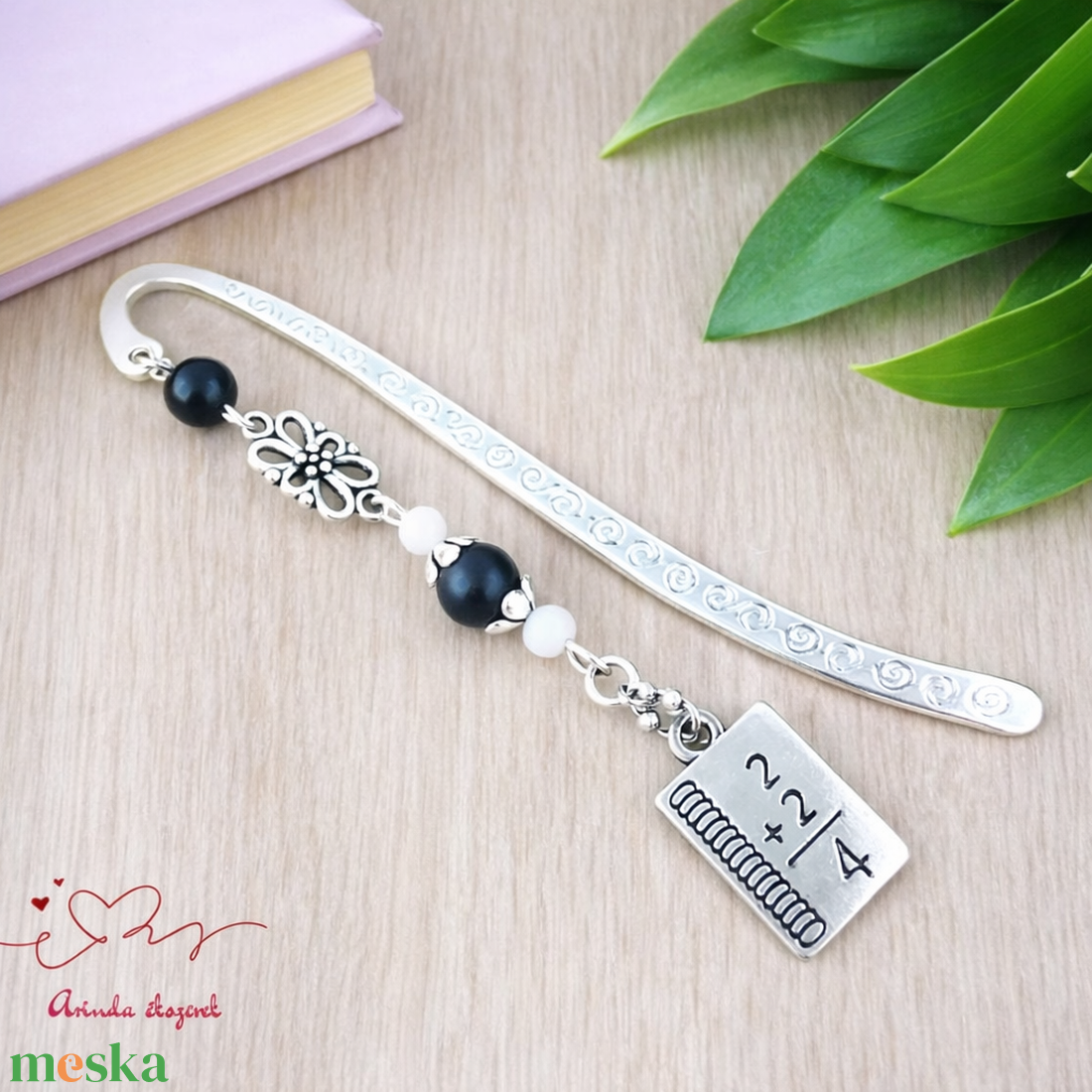 Fekete matekképletes könyvjelző � matematika tanárnak pedagógusnapra - könyv & zene - könyvjelző - Meska.hu