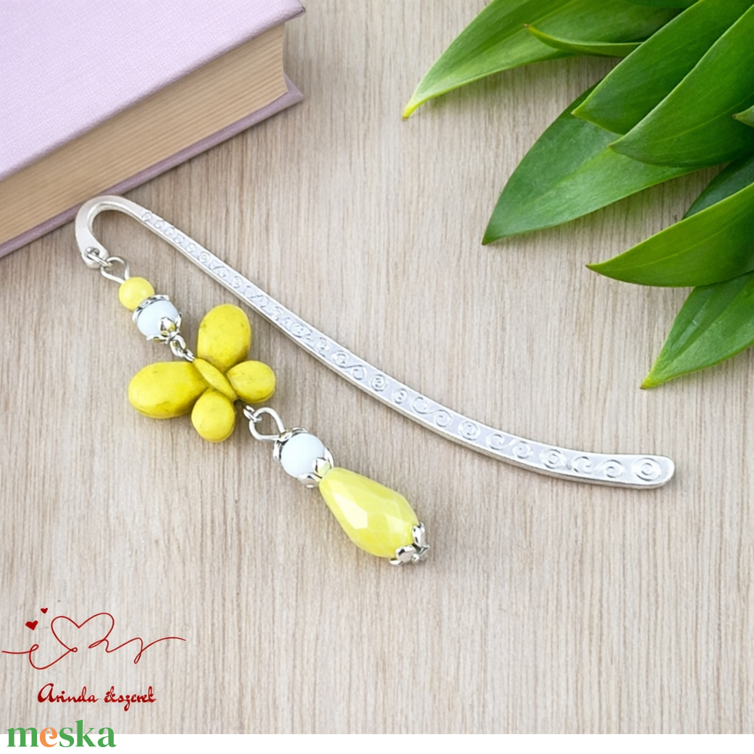 Sárga howlit pillangó könyvjelző � egyedi, kézműves ajándék olvasóknak - könyv & zene - könyvjelző - Meska.hu