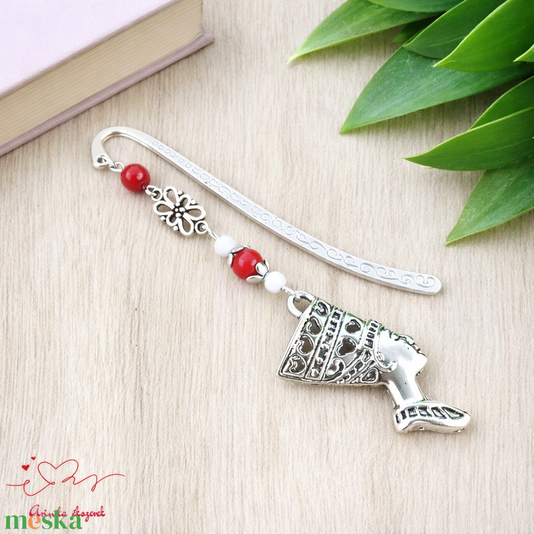 Piros fáraó mintás könyvjelző � történelemtanár ajándék - könyv & zene - könyvjelző - Meska.hu