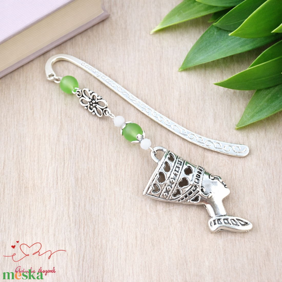 Zöld fáraó mintás könyvjelző � történelemtanár ajándék - könyv & zene - könyvjelző - Meska.hu