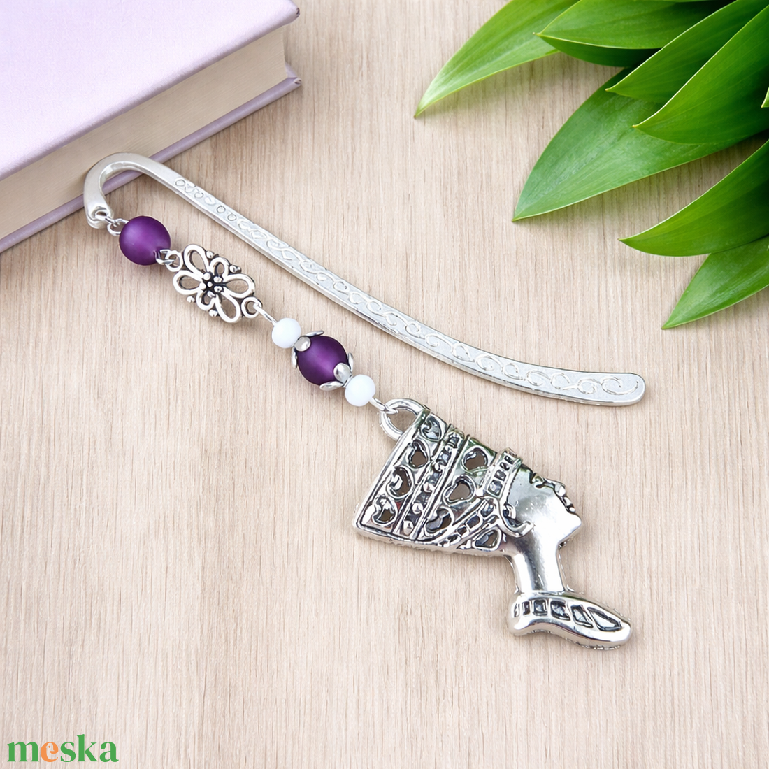 Lila fáraó mintás könyvjelző � történelemtanár ajándék - könyv & zene - könyvjelző - Meska.hu