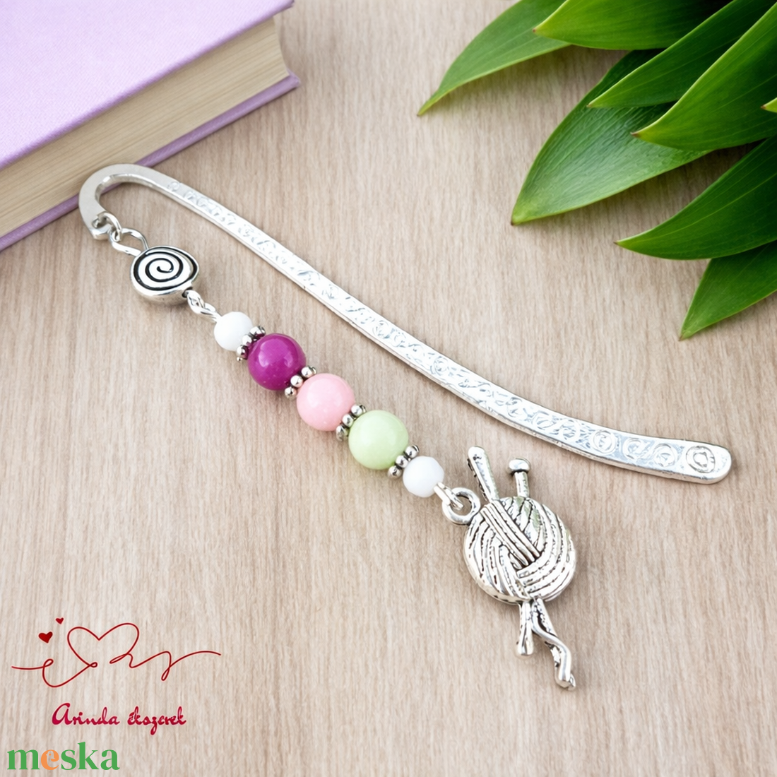 Kreatív fonalgombolyag könyvjelző � egyedi születésnapi ajándék alkotóknak - könyv & zene - könyvjelző - Meska.hu