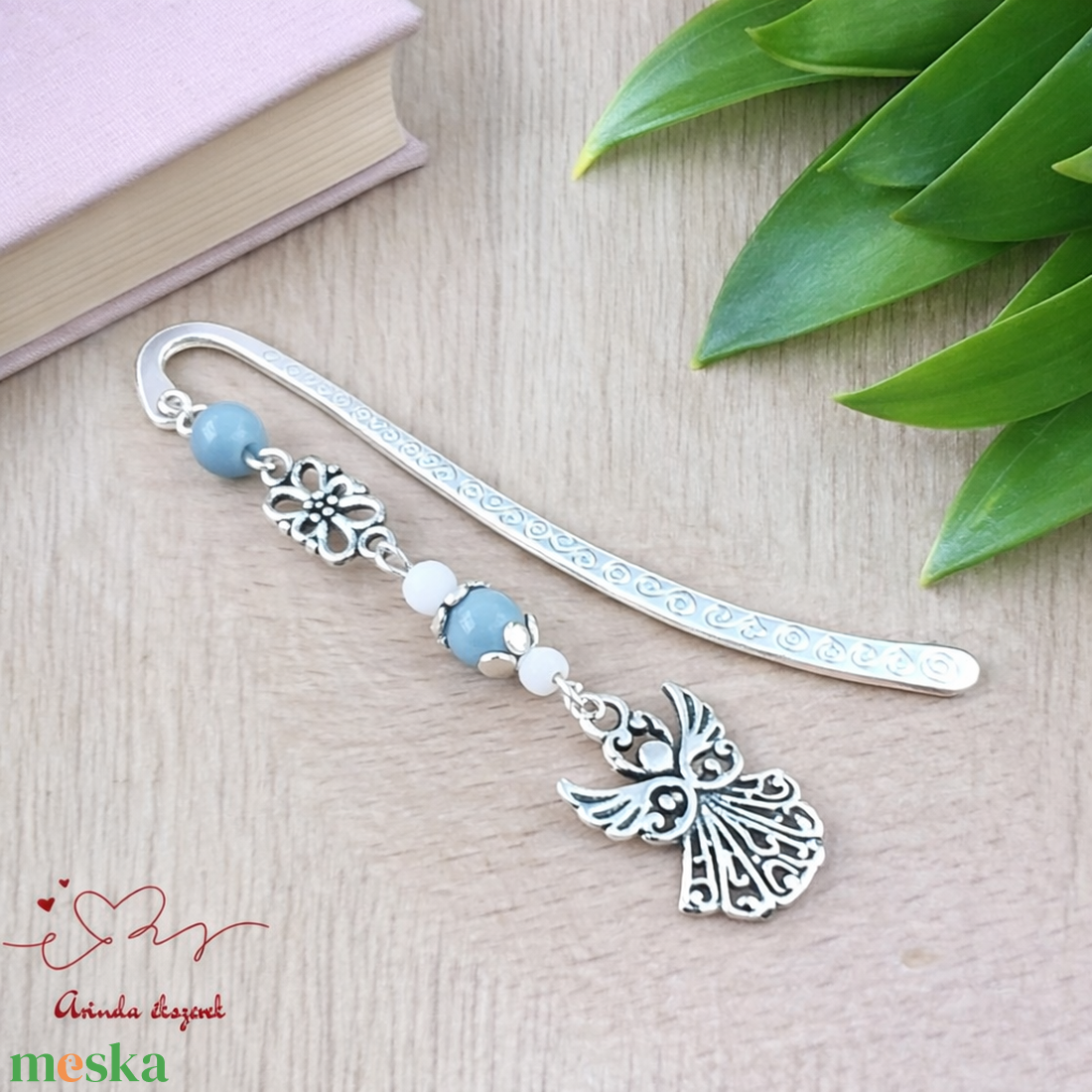 Angyalkás könyvjelző pedagógusnapra - kedves ajándék tanároknak és óvónőknek szürke színben - könyv & zene - könyvjelző - Meska.hu