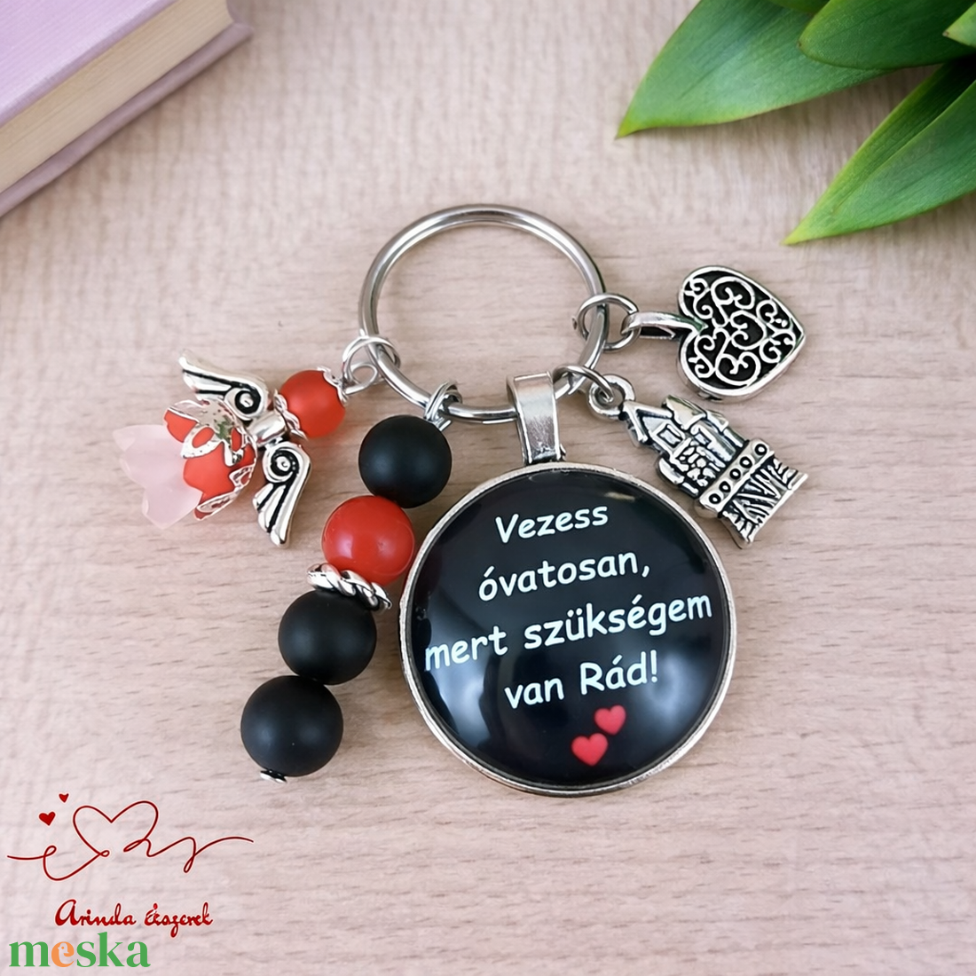 Vezess óvatosan, mert szükségem van Rád! autós kulcstartó � ajándék sofőröknek - táska & tok - kulcstartó & táskadísz - kulcstartó - Meska.hu