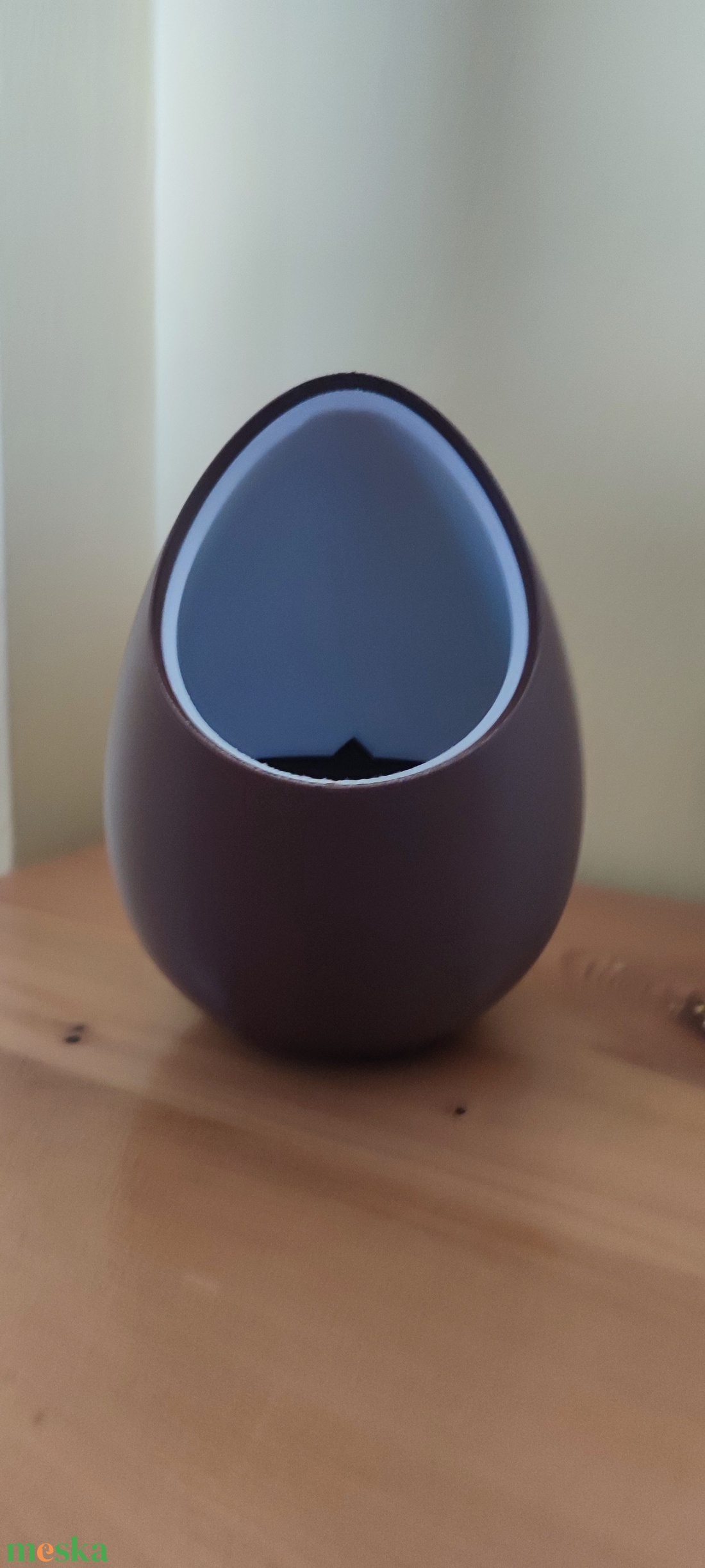 Dísznövény ültető tojás - Barna-Fehér - otthon & életmód - virágdekoráció - virágtartó - Meska.hu