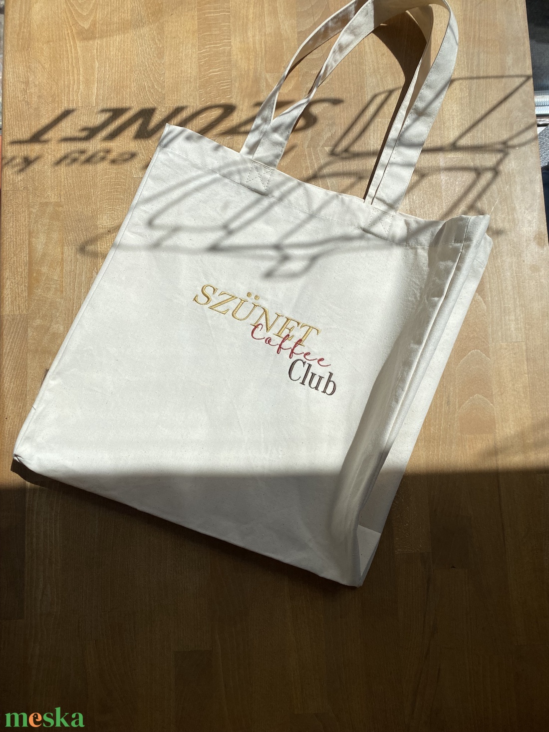 Nagy kapacitású kávés vászontáska - művészet - militária - ruházat, kiegészítő - Meska.hu