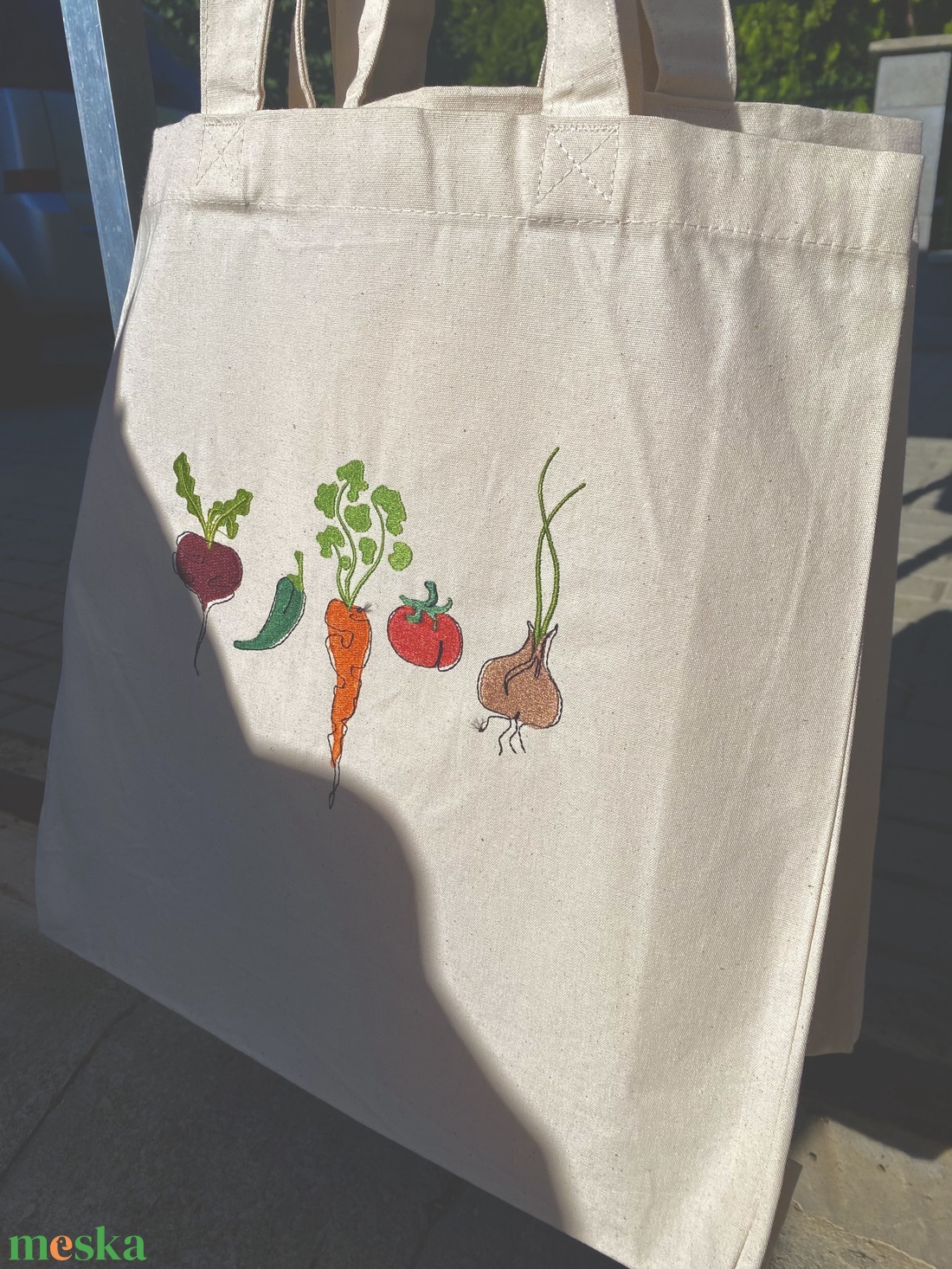 Nagy kapacitású zöldséges, piacos táska - táska & tok - bevásárlás & shopper táska - shopper, textiltáska, szatyor - Meska.hu