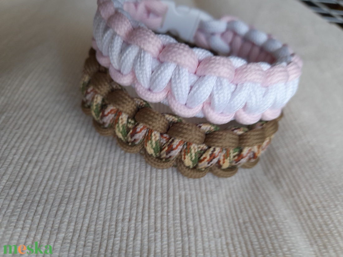 Páros paracord karkötő - ékszer - karkötő - fonott karkötő - Meska.hu