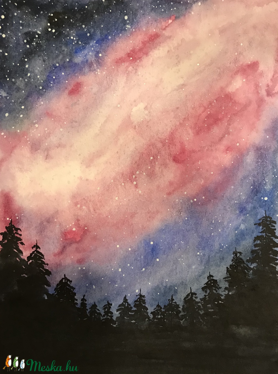 Galaxis - művészet - festmény - akvarell - Meska.hu Galaxis - művészet - festmény - akvarell - Meska.hu