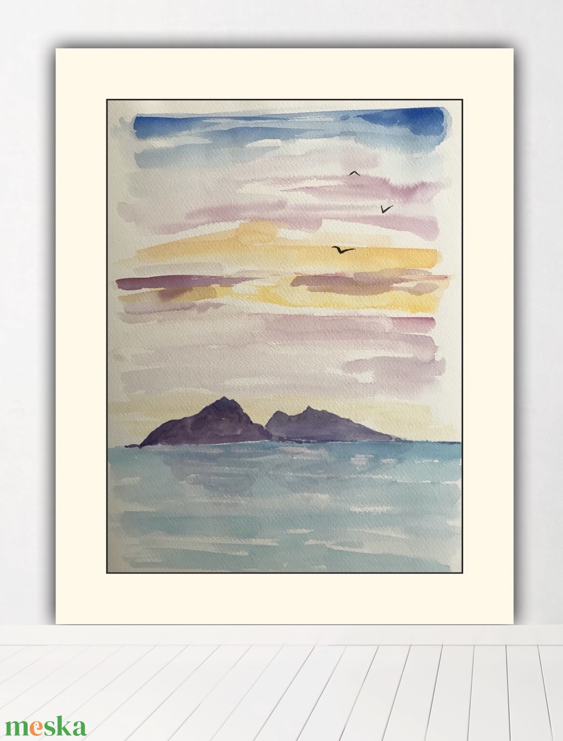 Akvarell minimál naplemente (30x40cm) - művészet - festmény - akvarell - Meska.hu Akvarell minimál naplemente (30x40cm) - művészet - festmény - akvarell - Meska.hu