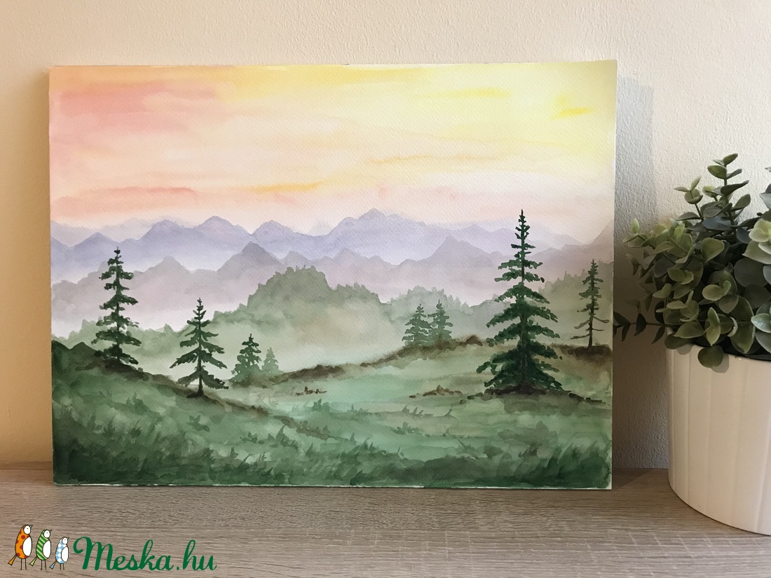 Eredeti akvarell (30x40) - Naplemente - művészet - festmény - akvarell - Meska.hu Eredeti akvarell (30x40) - Naplemente - művészet - festmény - akvarell - Meska.hu