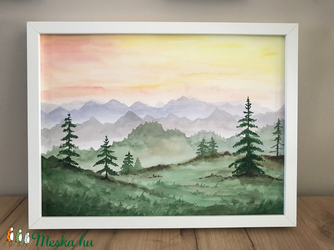 Eredeti akvarell (30x40) - Naplemente - művészet - festmény - akvarell - Meska.hu Eredeti akvarell (30x40) - Naplemente - művészet - festmény - akvarell - Meska.hu