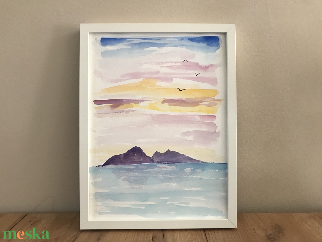 Akvarell minimál naplemente (30x40cm) - művészet - festmény - akvarell - Meska.hu Akvarell minimál naplemente (30x40cm) - művészet - festmény - akvarell - Meska.hu