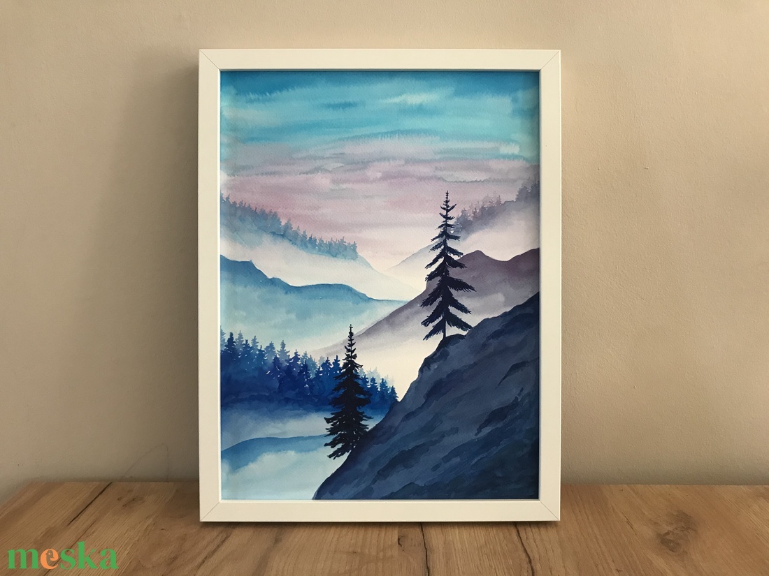 Akvarell hegyek (30x40cm) - művészet - festmény - akvarell - Meska.hu Akvarell hegyek (30x40cm) - művészet - festmény - akvarell - Meska.hu