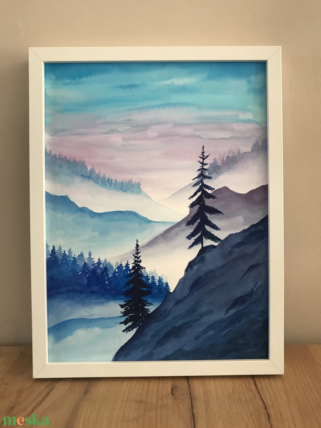 Akvarell hegyek (30x40cm) - művészet - festmény - akvarell - Meska.hu Akvarell hegyek (30x40cm) - művészet - festmény - akvarell - Meska.hu
