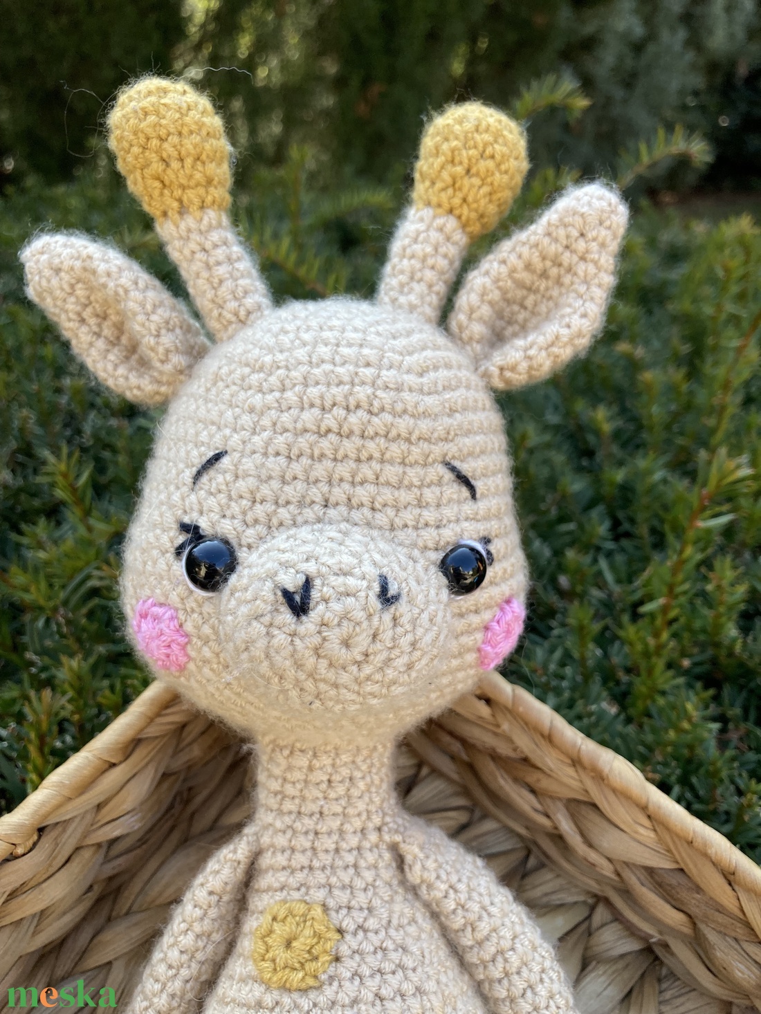 Horgolt zsiráf - játék & sport - plüssállat & játékfigura - zsiráf - Meska.hu