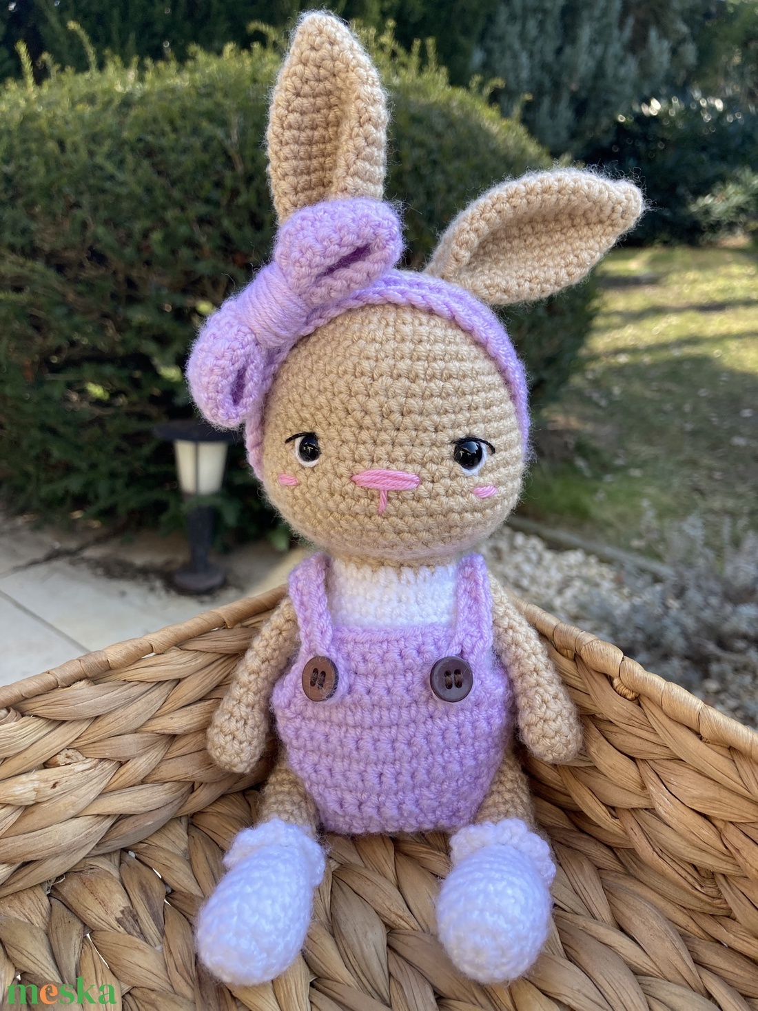 Öltöztethető horgolt kisnyuszi - játék & sport - plüssállat & játékfigura - nyuszi - Meska.hu