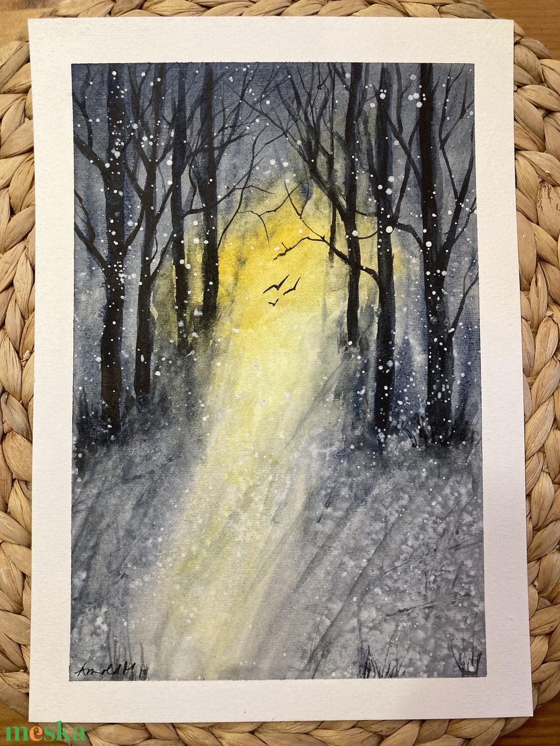 Téli csoda - akvarell - művészet - festmény - akvarell - Meska.hu