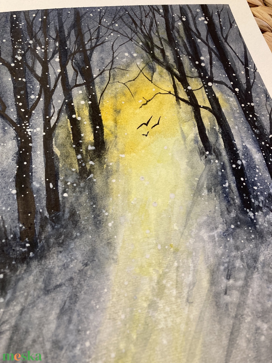 Téli csoda - akvarell - művészet - festmény - akvarell - Meska.hu