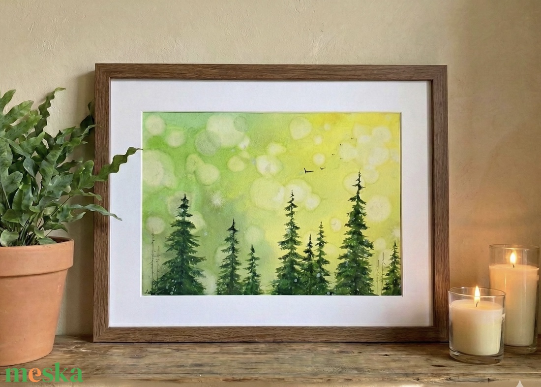 Eredeti akvarell - Fényben - művészet - festmény - akvarell - Meska.hu