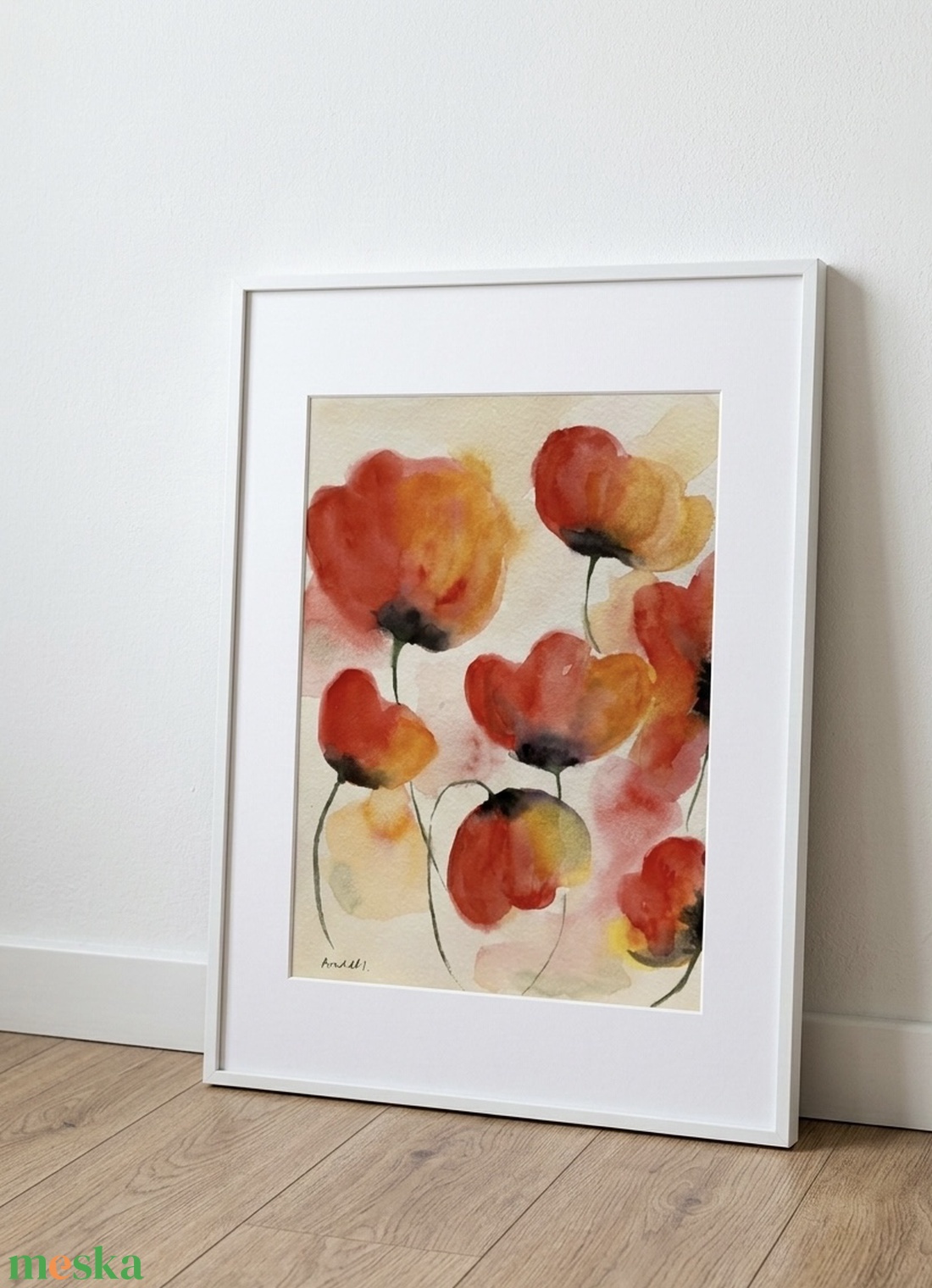 Pipacsvirág másképp - akvarell - művészet - festmény - akvarell - Meska.hu