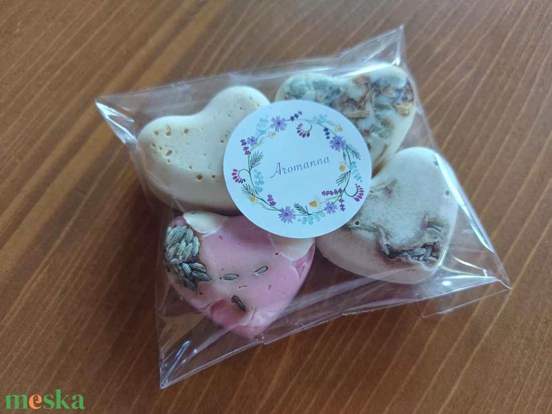 Szív alakú pipereszappan - szépségápolás - szappan & fürdés - kézműves szappan - Meska.hu