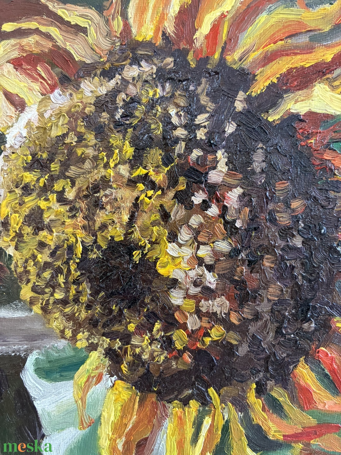 Napraforgó olajfestmény - művészet - festmény - olajfestmény - Meska.hu