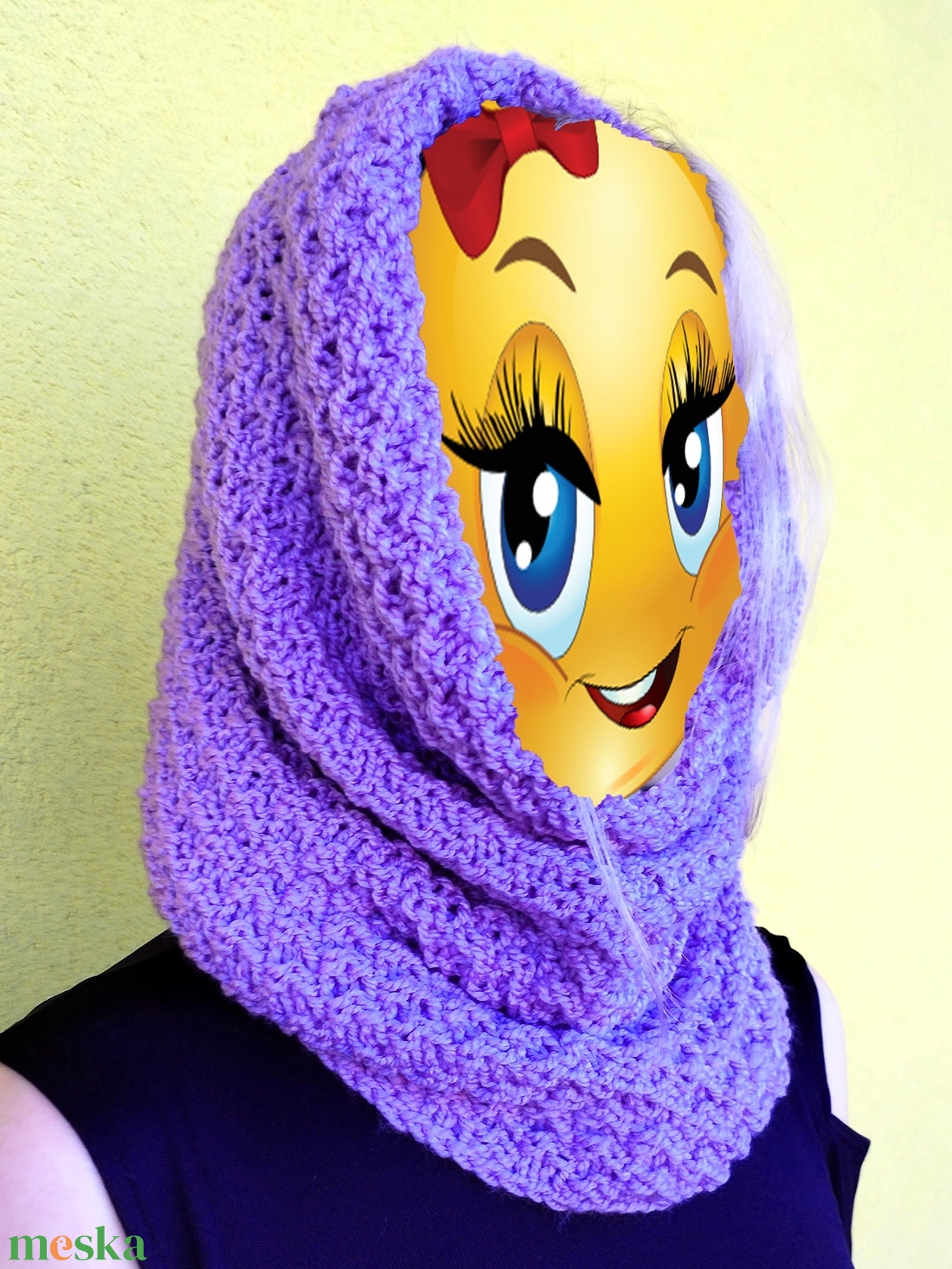 Kötött körsál - ruha & divat - sál, sapka, kendő - sál - Meska.hu