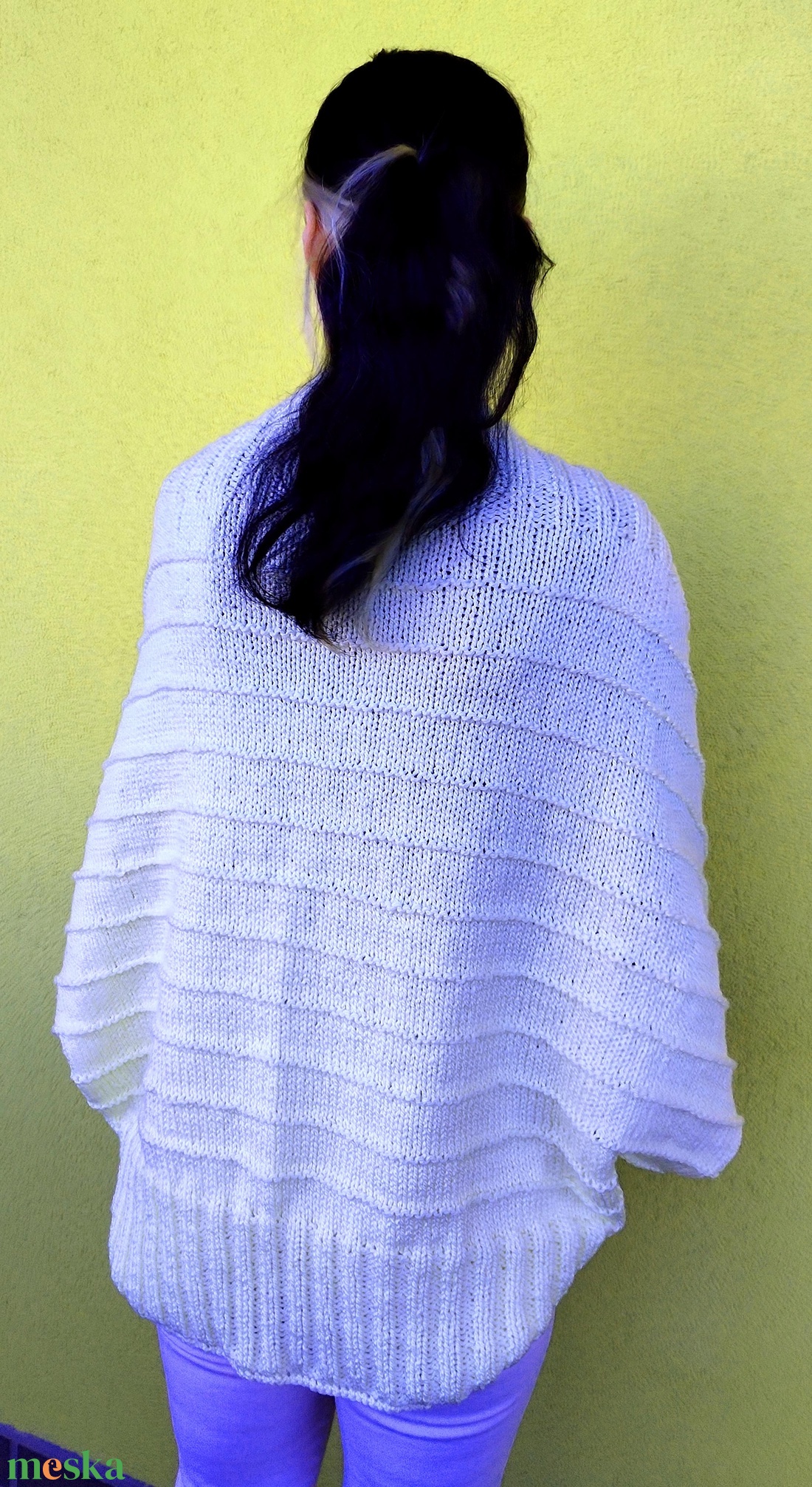 Kézzel kötött shrug/kardigán - ruha & divat - női ruha - kardigánok - Meska.hu