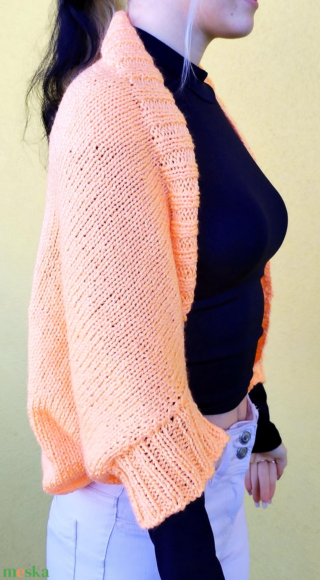 Kézzel kötött shrug/kardigán - ruha & divat - női ruha - kardigánok - Meska.hu