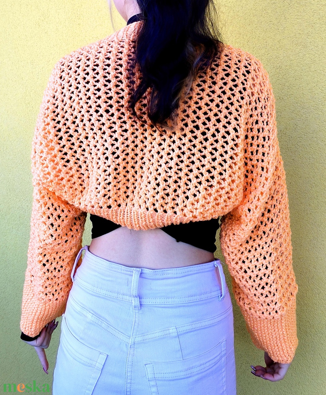 Kézzel kötött shrug/kardigán - ruha & divat - női ruha - kardigánok - Meska.hu