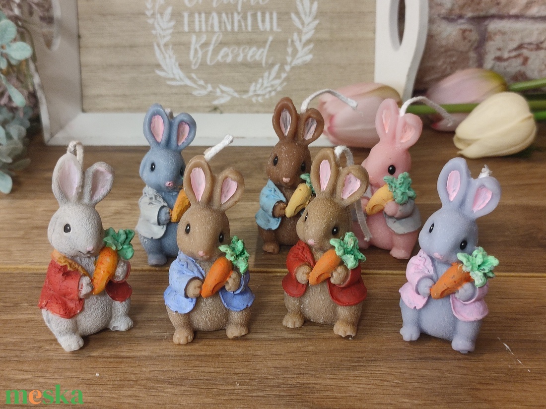  Húsvéti nyuszi - kézműves gyertya - otthon & életmód - gyertya, illat, aroma - gyertya - Meska.hu