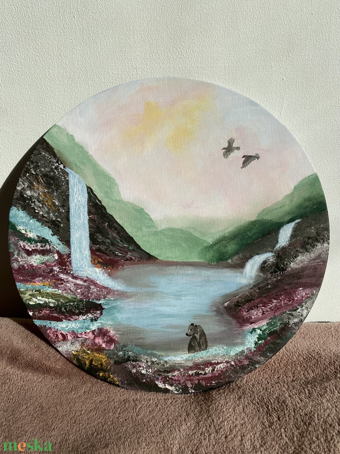 �Tündérvölgy� absztrakt festmény akril festékkel - művészet - festmény - akril - Meska.hu