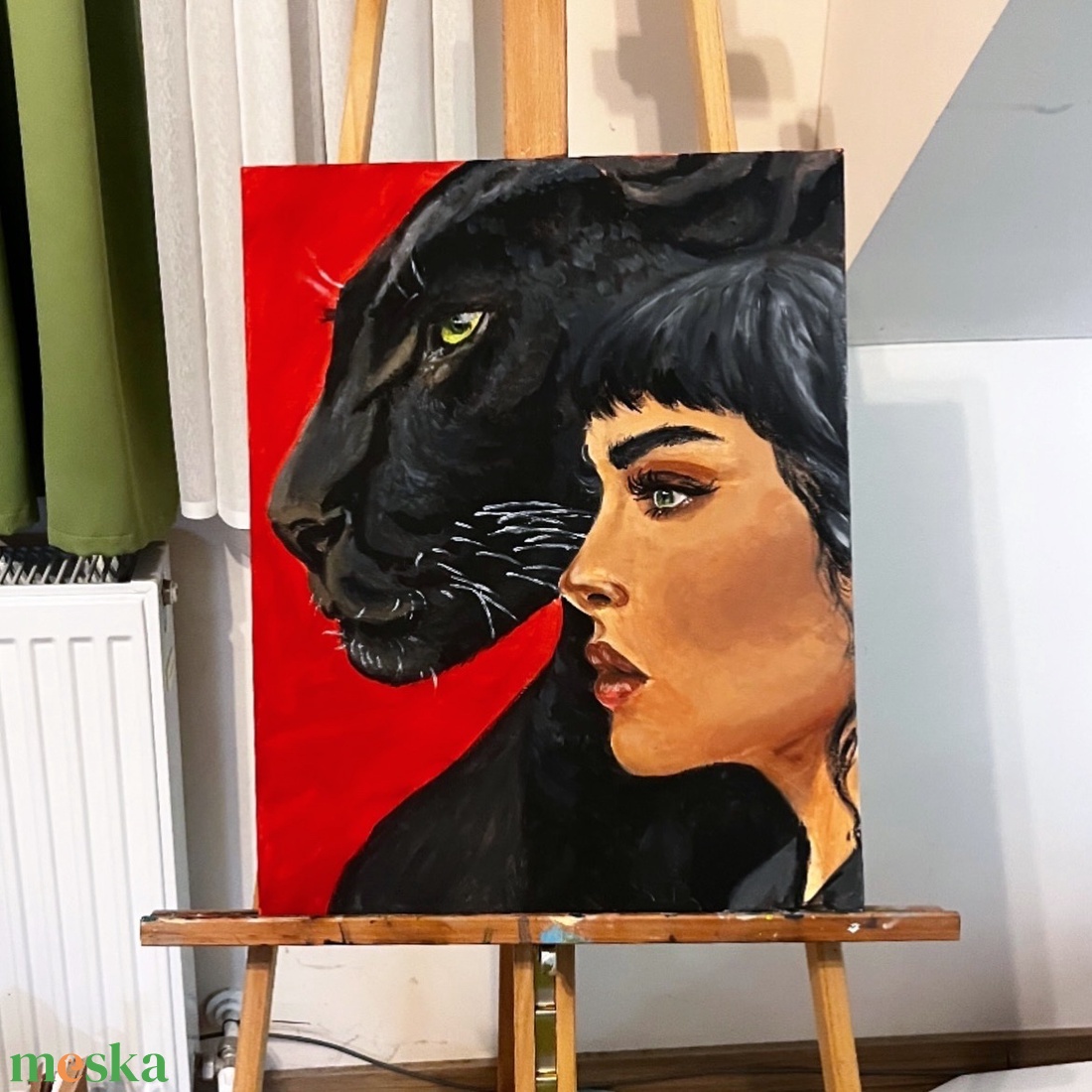 The fire within - művészet - festmény - akril - Meska.hu