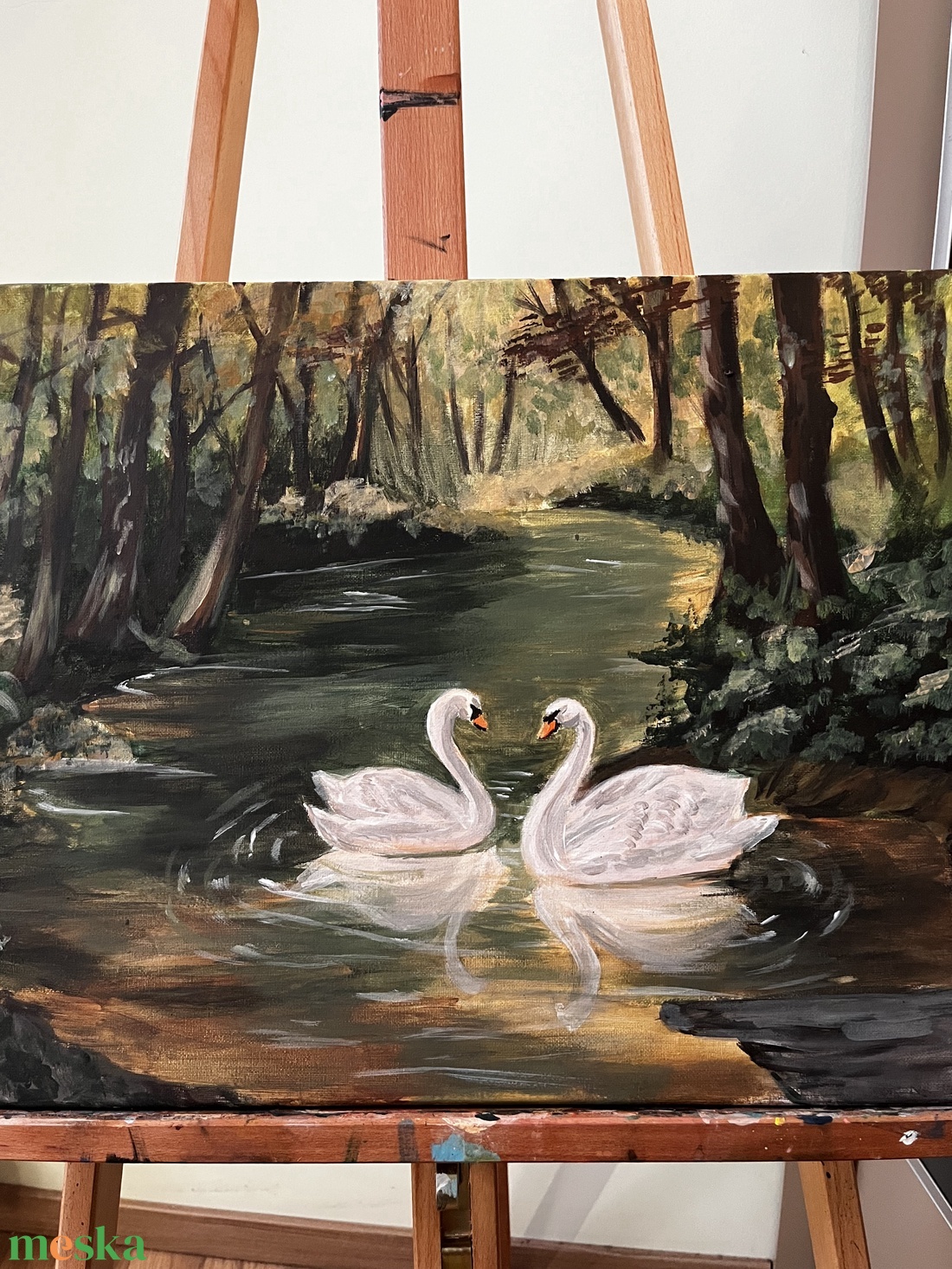 Bűn és szenny az élet, Ketten voltunk csak tiszták, hófehérek. - művészet - festmény - akril - Meska.hu