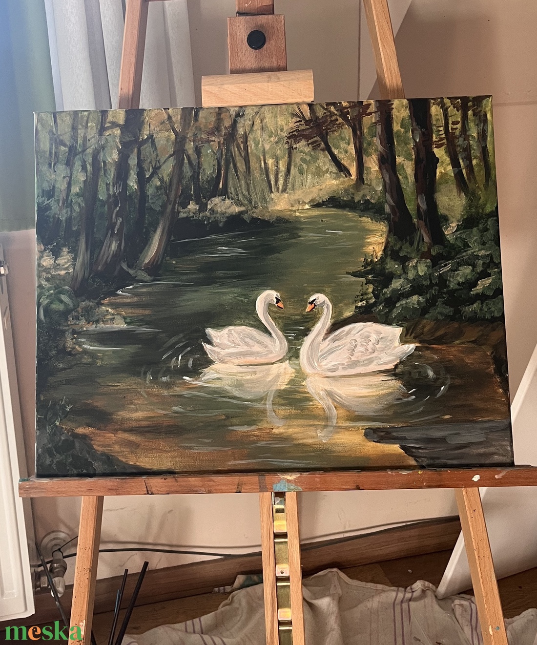 Bűn és szenny az élet, Ketten voltunk csak tiszták, hófehérek. - művészet - festmény - akril - Meska.hu