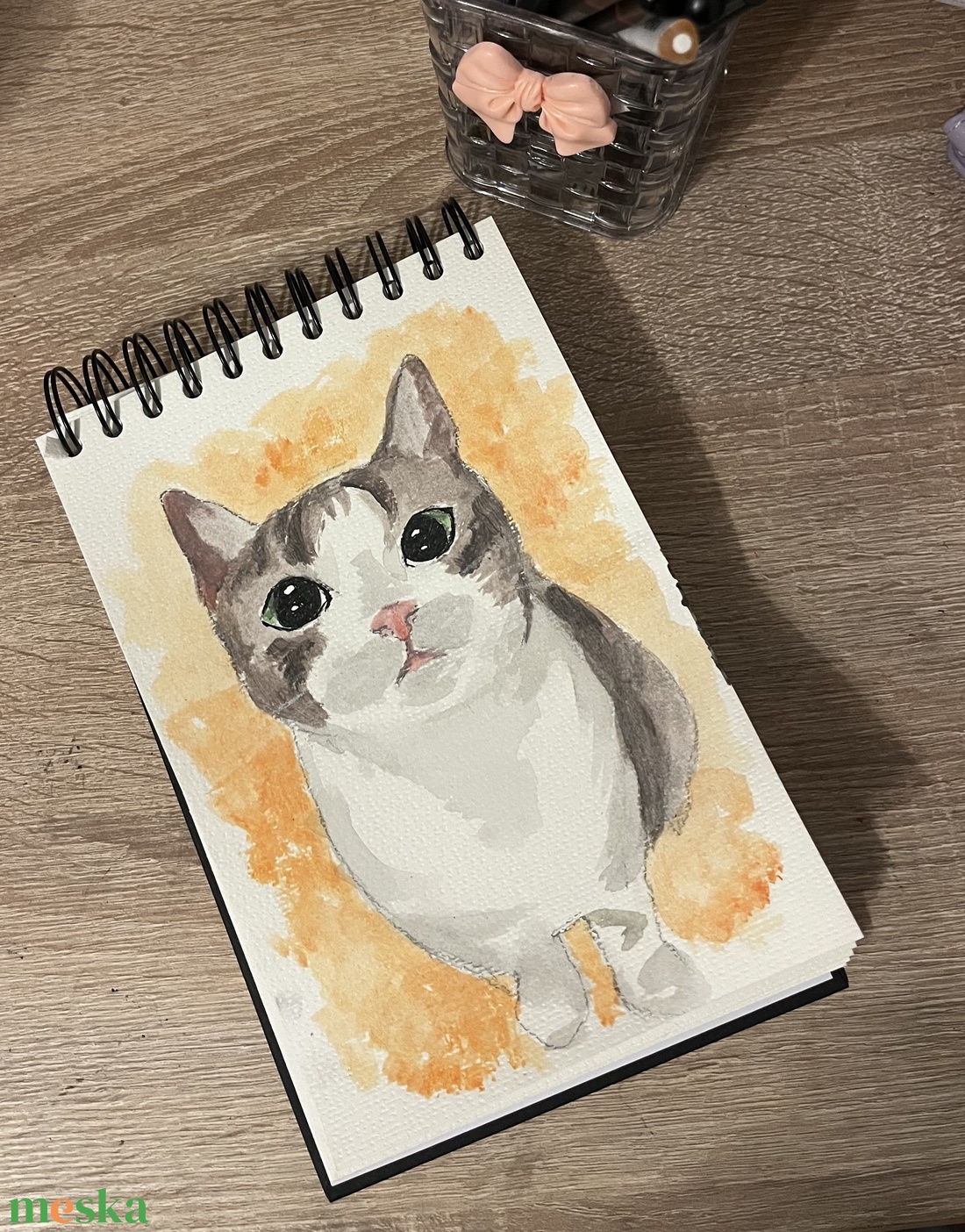 Egyedi kedvenc akvarell portré - művészet - festmény - akvarell - Meska.hu