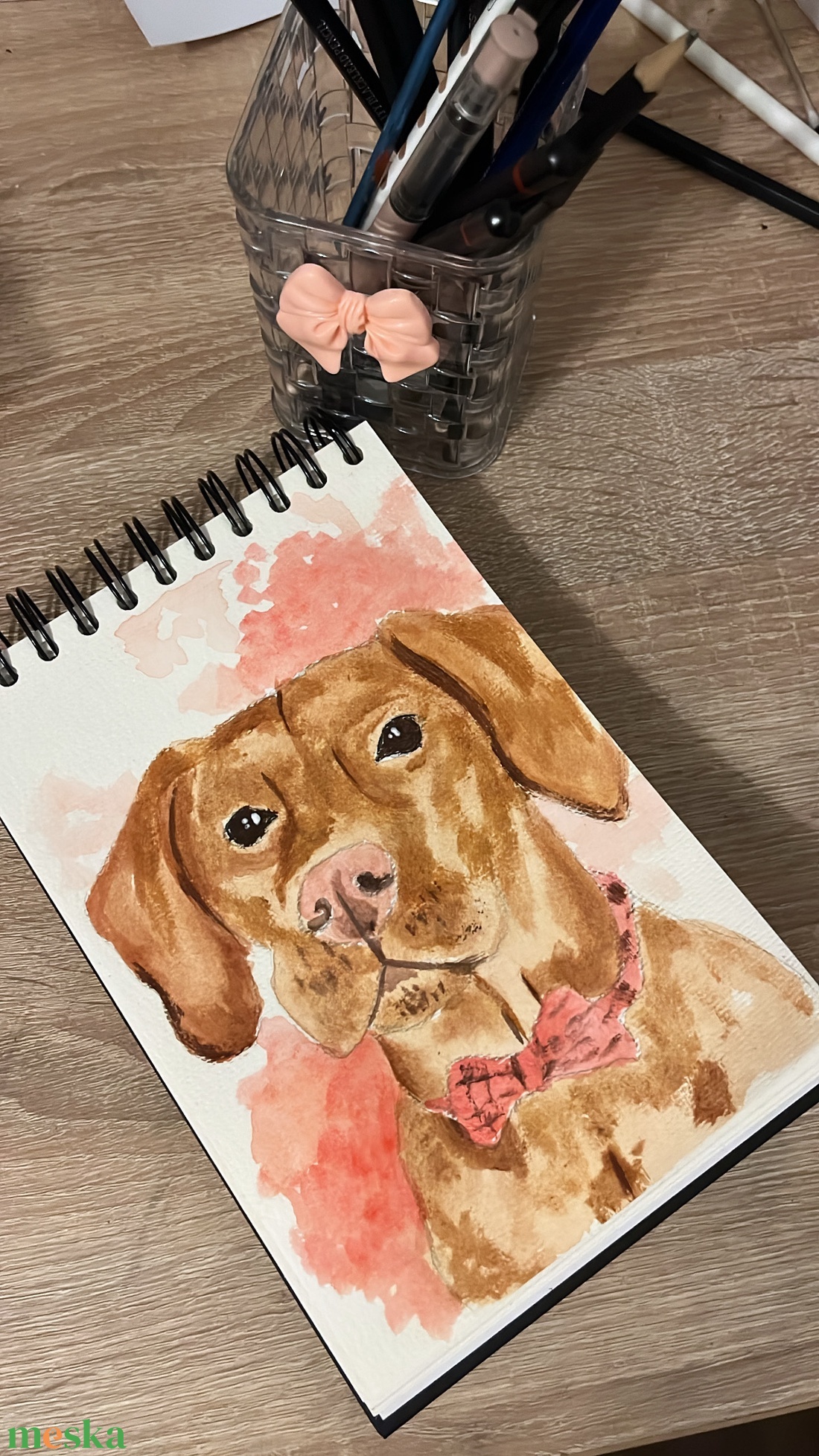 Egyedi kedvenc akvarell portré - művészet - festmény - akvarell - Meska.hu