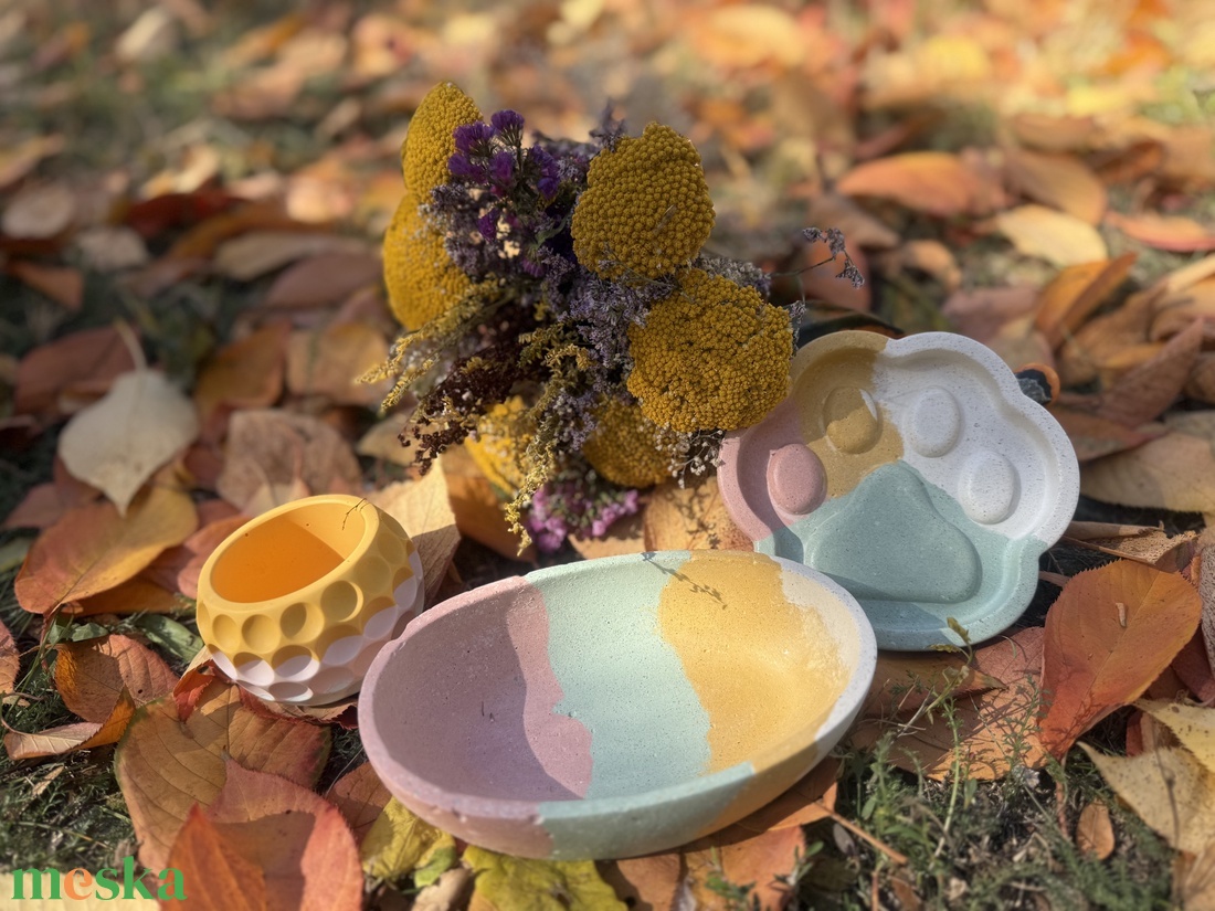 Beton tappancs ékszertartó - egyedi festéssel - ékszer - ékszertartó - ékszertartó tál - Meska.hu