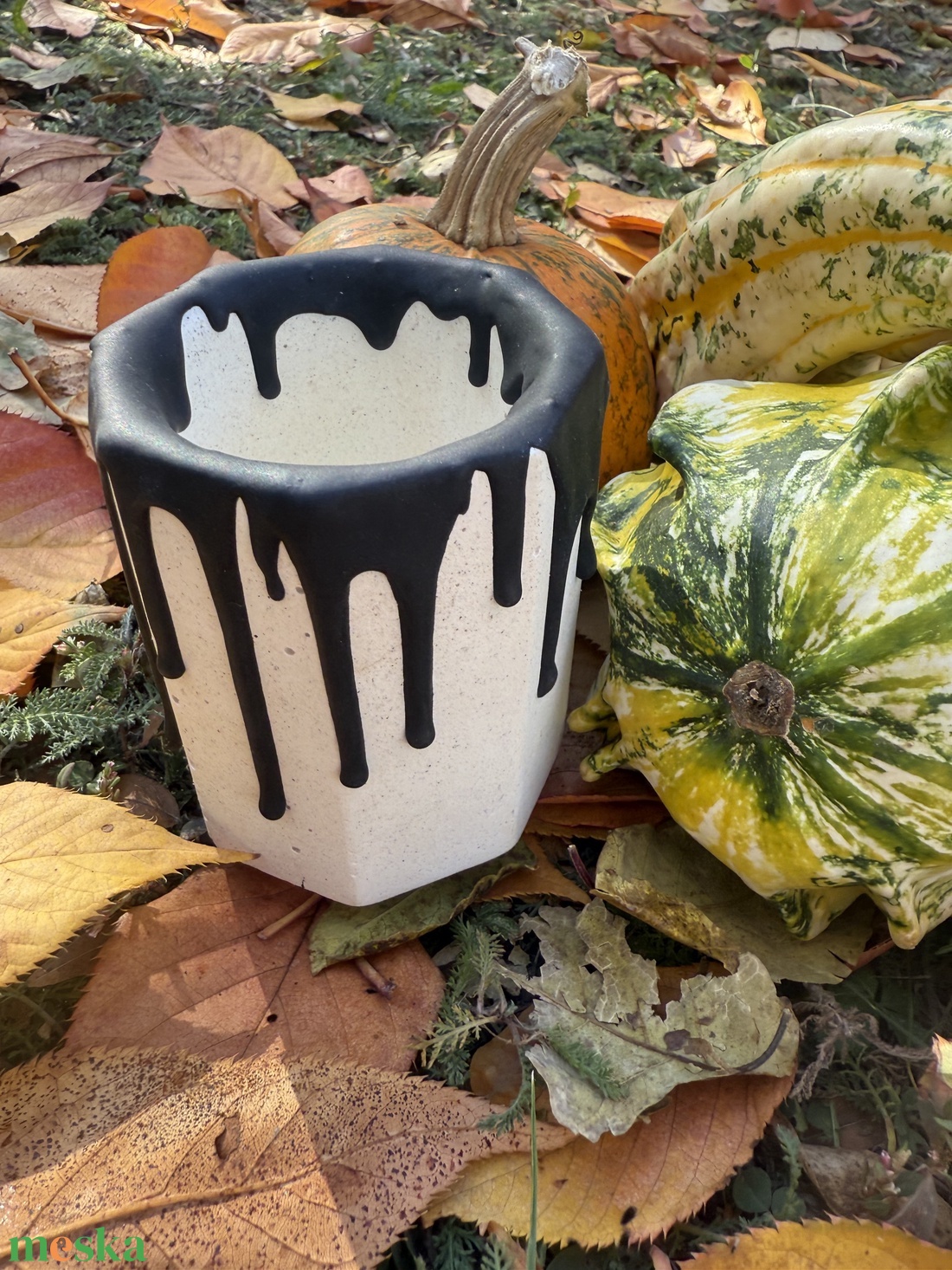 Halloween-i beton dekor - otthon & életmód - dekoráció - halloween - halloweeni dekoráció - Meska.hu